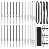 Ogrodzenie z słupkami Szary 0.8 x 50 m Stal