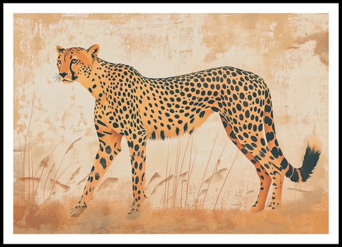 Plakat 100x70cm Gepard w Ruchu na Arena.pl