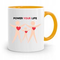 Kubek Żółty Dla Doktora Power Your Life Z Nadrukiem Ze Zdjęciem