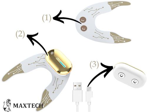 Masażer okolic oczu Bezprzewodowe plastry żelowe do masażu EMS 2w1 lifting na Arena.pl