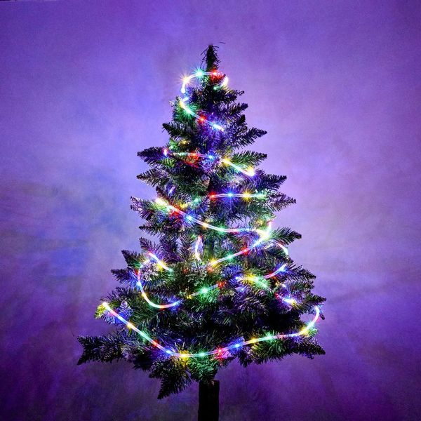 Lampki LED łańcuch sznur 10m 100LED multikolor zdjęcie 2