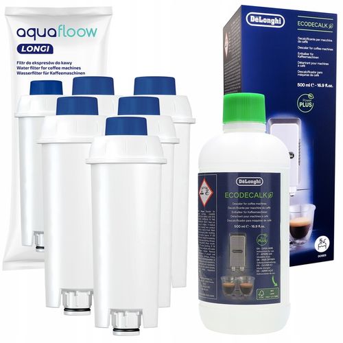 Odkamieniacz do ekspresu Delonghi + 5x AquaFloow filtr do ekspresu Delonghi na Arena.pl
