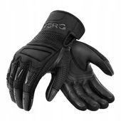 Rękawice motocyklowe krótkie VORG HANDFLEX BLACK miękkie wygodne