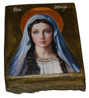 Ikona święta Alicja patronka na rzecz umartwiania się i pomocy innym