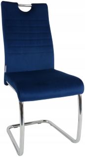 Krzesło Dankor Design TRIS welur granat
