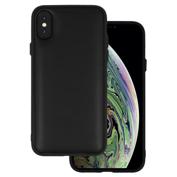 Leather 3D Case do Iphone X/XS wzór 1 czarny zdjęcie 1