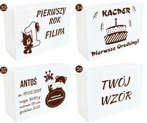 Pudełko Wspomnień Prezent Chrzest Roczek Urodziny na Arena.pl