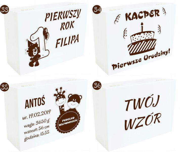 Pudełko Wspomnień Prezent Chrzest Roczek Urodziny zdjęcie 15