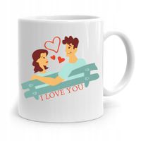 Kubek Prezent Na Walentynki I Love You Z Nadrukiem Ze Zdjęciem