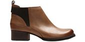 Clarks Botki damskie - Monica Pearl ocieplane - rozmiar 37 - brązowa skóra