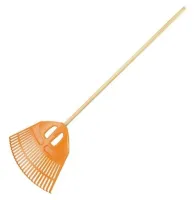 GRABIE OGRODOWE DO LIŚCI TRAWY 182cm POMARAŃCZOWE