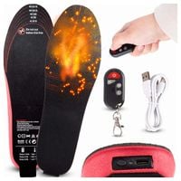 Elektrycznie podgrzewane wkładki do butów z pilotem docinane 35-40