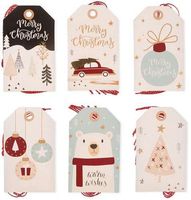 ZAWIESZKI ŚWIĄTECZNE DO PREZENTÓW ZE SZNURKIEM 24 SZT DPZS-052 DP CRAFT