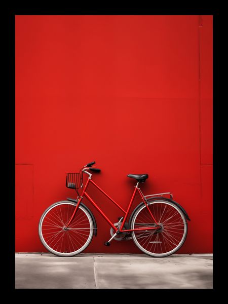 Plakat 13x18cm Czerwony Rower zdjęcie 2