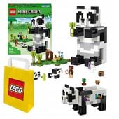 LEGO Minecraft trzypiętrowy dom w kształcie pandy bambusowa dżungla 21245