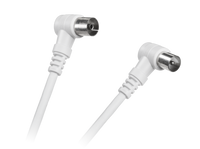 KPO3974-10 Kabel TV-Video biały kątowo/kątowy 10m