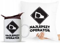 Zestaw Poduszka Kubek Budowlańca Majstra Fachowca Z Nadrukiem Ze Zdjęciem