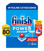 Finish Power Essential Tabletki do Zmywarki Naczyń Lemon Cytryna 80 sztuk