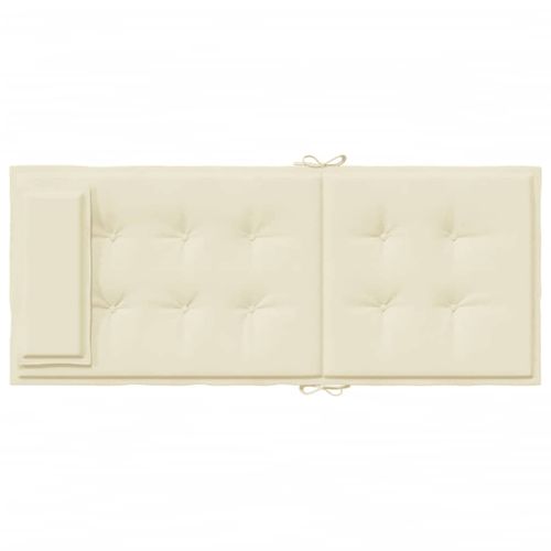 Poduszki na krzesła z wysokim oparciem, 6 szt., kremowe, Oxford na Arena.pl