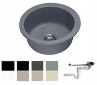 ZLEW ZLEWOZMYWAK GRANIT 8 kolorów 50x50 + SYFON