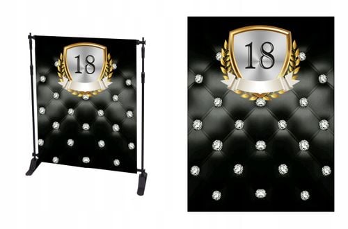 TŁO FOTOGRAFICZNE ścianka do zdjęć 18stka urodziny na Arena.pl