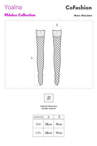 Pończochy Yoalna Phlokss Collection rozmiar - L/XL na Arena.pl