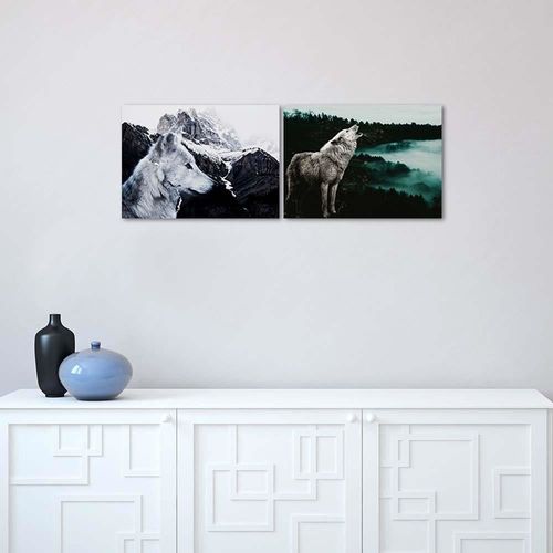 Deco Panel, Wilk na tle góry 60x40 na Arena.pl