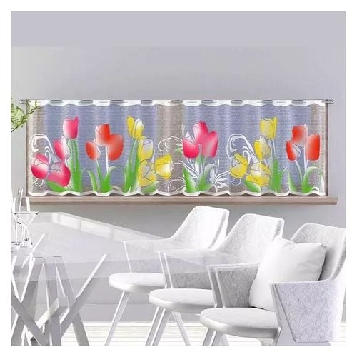 Firanka Tulipany wysokość 50 cm DomoweTekstylia | WN266T 050 na Arena.pl