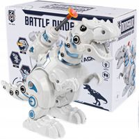 DUŻY DINOZAUR INTERAKTYWNY ROBOT TREX CHODZI RYCZY ŚWIECI +ZIEJE DLA DZIECI