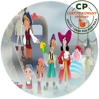 Opłatek na tort Jake - Piraci z Nibylandii