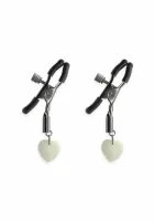 ns novelties nipple clamps g3 metalowe regulowane z silikonowymi końcowkami