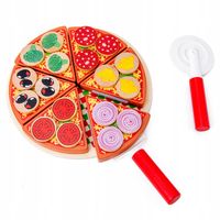 Pizza drewniana do krojenia dziecięca Krajalnica PIZZA TOY Aga4Kids