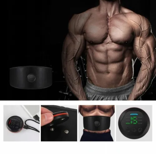 ELEKTROSTYMULATOR STYMULATOR DO MIĘŚNI BRZUCHA EMS na Arena.pl