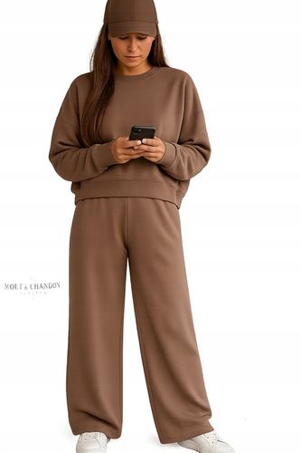 DRES KOMPLET SPODNIE BLUZA WYGODNY BAWEŁNA PRODUKCJA POLSKA D10 na Arena.pl