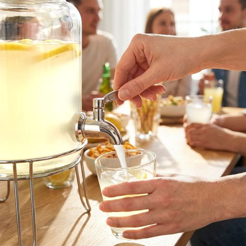 Kranik do słoja na napoje stalowy na Arena.pl