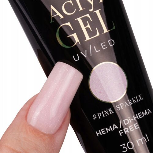 Akrylożel Budujący MOLLYNAILS 30g Polygel Acrylgel Pink Sparkle Różowy Pink na Arena.pl