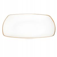 Talerz obiadowy płytki porcelana MariaPaula Moderna Gold 25 cm
