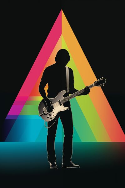 Plakat 30x45cm Pryzmat przez Gitarę zdjęcie 1