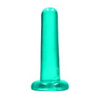 realrock crystal clear prosty z przyssawką 13,5 cm - przezroczysty model