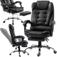 FOTEL OBROTOWY BIUROWY KRZESŁO OBROTOWE BIUROWE PODNÓŻEK DO BIURKA