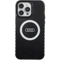 audi iml big logo magsafe case iphone 14 pro max 6.7 czarny/black