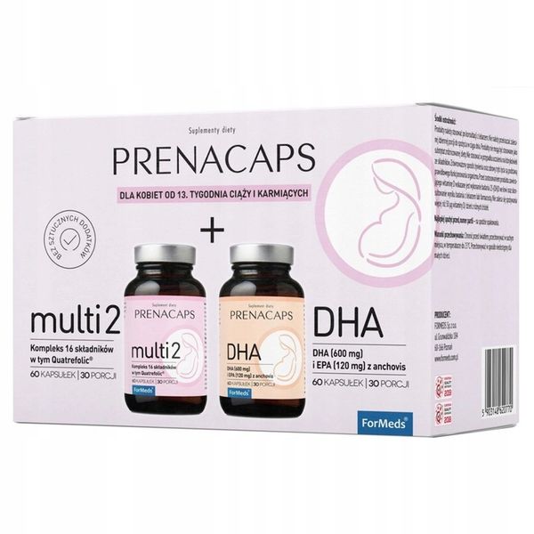 FORMEDS PRENACAPS MULTI 2 + DHA 120 kap. zdjęcie 1