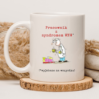 CHAMSKI KUBEK BEZ CENZURY | ŚMIESZNY PREZENT | DO PRACY BIURA DOMU | 330 ml