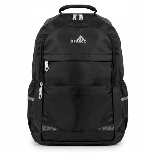 Bivacc Pojemny plecak szkolny młodzieżowy czarny zestaw 3 szt Bivacc na Arena.pl