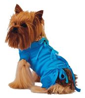 Koszulka pooperacyjna dla psa zabezpieczająca szwy brzuszne niebieska S