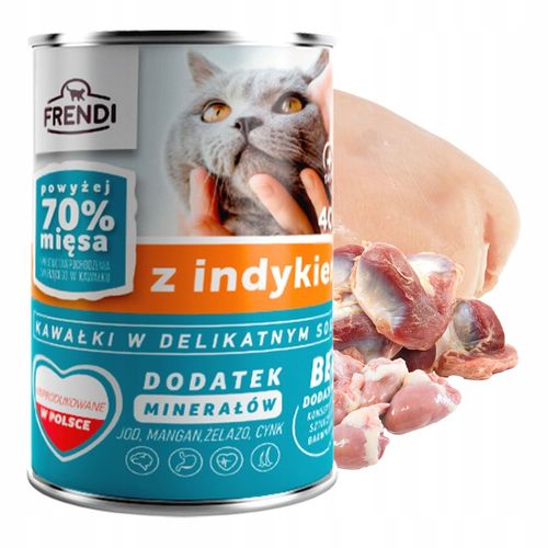 FRENDI Puszka karma mokra dla kota mix smaków 24 x 400g na Arena.pl