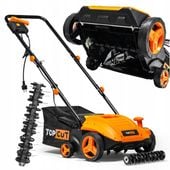 AERATOR WERTYKULATOR ELEKTRYCZNY DO TRAWY 1500W 32CM -12 MM +4 MM KOSZ