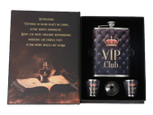 Elegancka Piersiówka 8 OZ ok. 240 ml VIP Club Opakowaniu na Prezent Książka