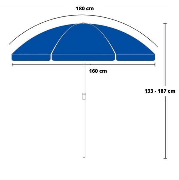 Parasol plażowy pomarańcza zdjęcie 8