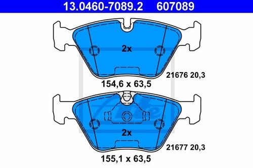 KLOCKI HAM PRZOD BMW 5 E39 95-03 ATE na Arena.pl